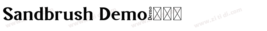 Sandbrush Demo字体转换